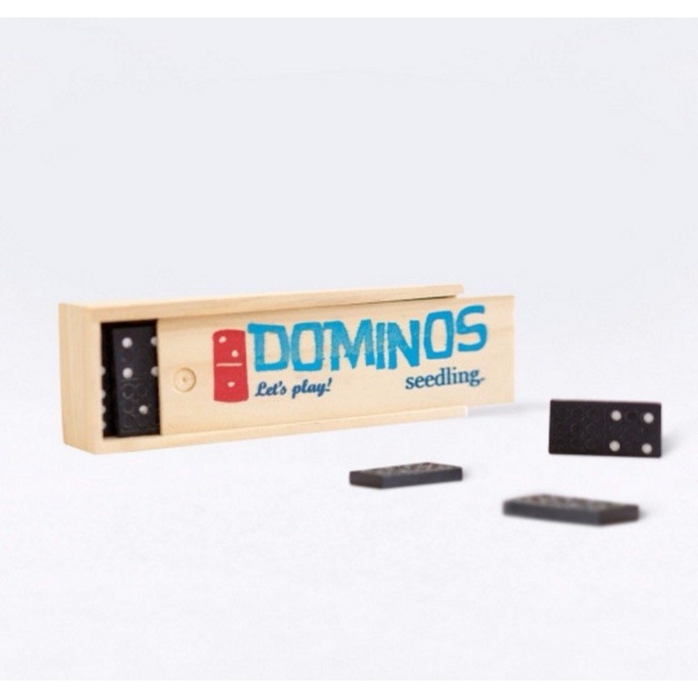 Playing Cards Domino Game Set Wooden Box Traditional Classic By SEEDLING